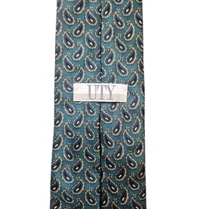 UTY | Teal Paisley Tie | Green/Teal with Pattern